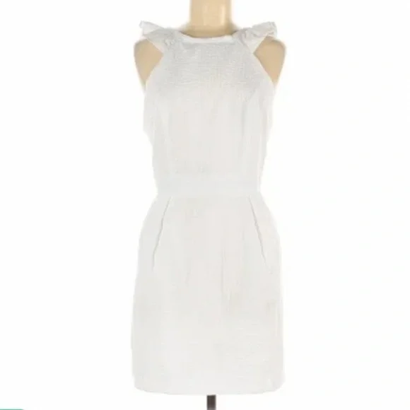 NWT Lauren James Size Large Claire White Halter Dress $132 - Picture 3 of 7